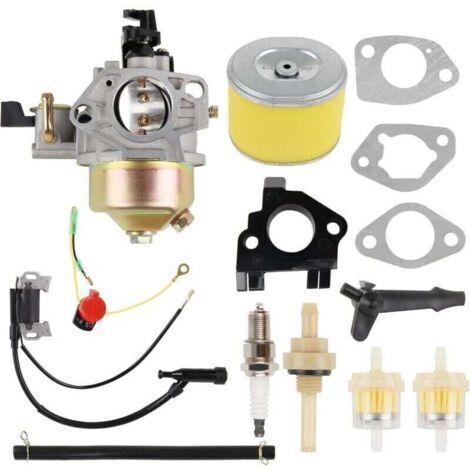 Kit de remplacement de carburateur pour tondeuse à gazon GX340 avec bobine d'allumage pour Honda GX390 GX 390 GX 340 13HP 11HP GX340U1 GX340R1 GX340K1 WT40XK1 WT40XK2, pièce de rechange n° 16100