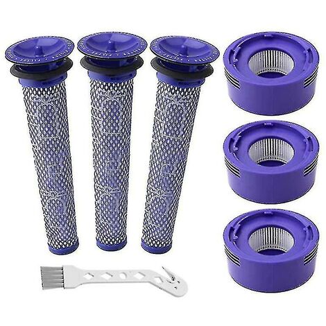 Kit de remplacement de filtre à vide, paquet de 6, pour Dyson V7 V8 Animal