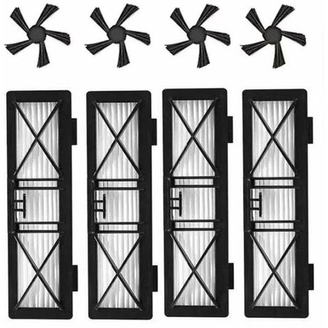 Kit de Remplacement de Filtre et de Brosse latérale Ultra Performance pour Neato Connected D3 D4 D5 D6 D7 Botvac série D75 D80 D80 et Botvac 70e 75 80 85 Robotique