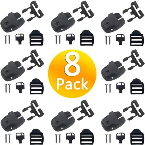 Kit de remplacement de fixations pour couvercle de spa (8 pièces)  Ensemble de verrouillage et de clips pour couvercle de spa