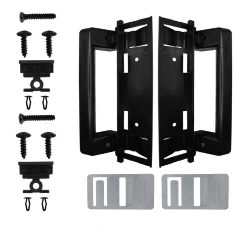 Kit de Remplacement de Poignée de Porte pour Réfrigérateur de Camping-Car 3316882900 – Support de Poignée Noir
