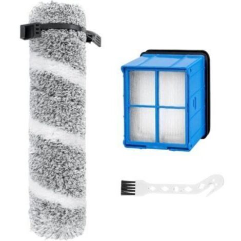 Kit de remplacement de rouleaux de brosse pour aspirateur BISSELL CrossWave V2 3930F 3933 3999Z sans fil multi-surfaces dures, 1 rouleau de brosse, 1 filtre, 1 brosse de nettoyage