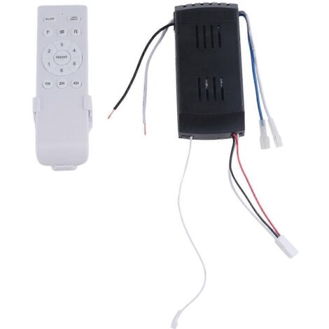 Kit de remplacement de télécommande universelle pour ventilateur de plafond, 6 vitesses et minuterie (voir illustration)