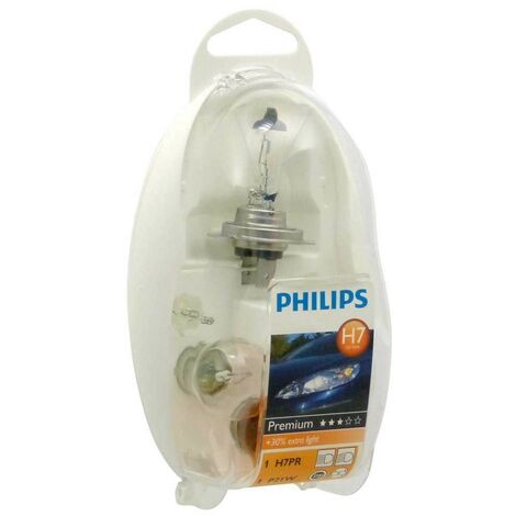 Kit de remplacement facile avec l'ampoule Philips H7 dans la boîte modèle 55474EKKM