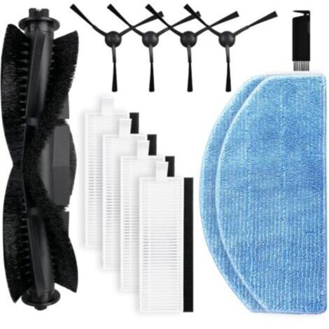 Kit de remplacement pour aspirateur robot Honiture G80/G80 Pro – Comprend une brosse rotative, une brosse latérale, un filtre HEPA et une serpillière