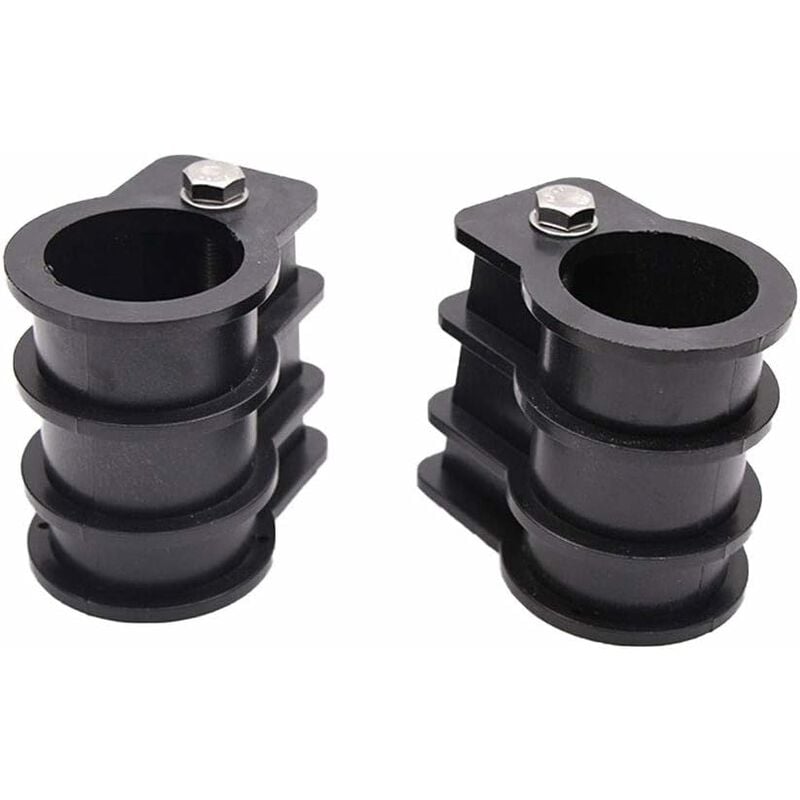 Aougo - Kit de remplacement pour échelle de piscine avec boulon et échelle en caoutchouc avec ancrage de piscine et rosace ronde de piscine,