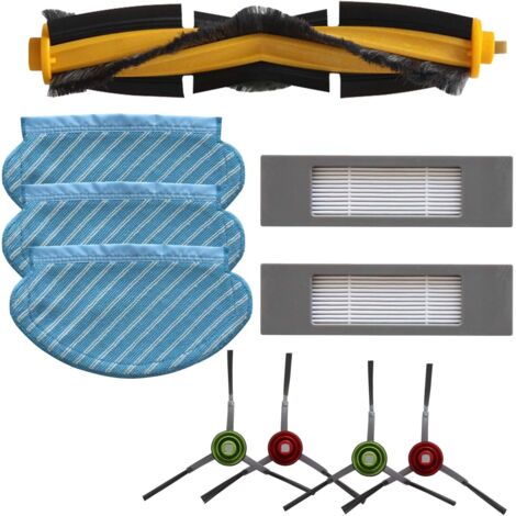 Kit de remplacement pour Ecovacs Robotics Accessoire pour Ecovacs DEEBOT OZMO 950 OZMO 920 Lot de 10