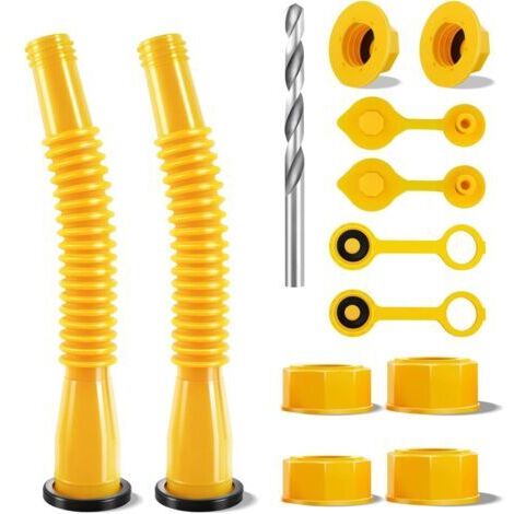 Kit de remplacement pour embout de bidon d'essence - avec embout flexible et bouchon de ventilation