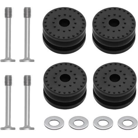 Kit de remplacement pour imprimante 3D Lab H2D/H2D Combo (4 patins anti-vibrations inclus) avec vis et joints, réduisant les vibrations et le bruit.