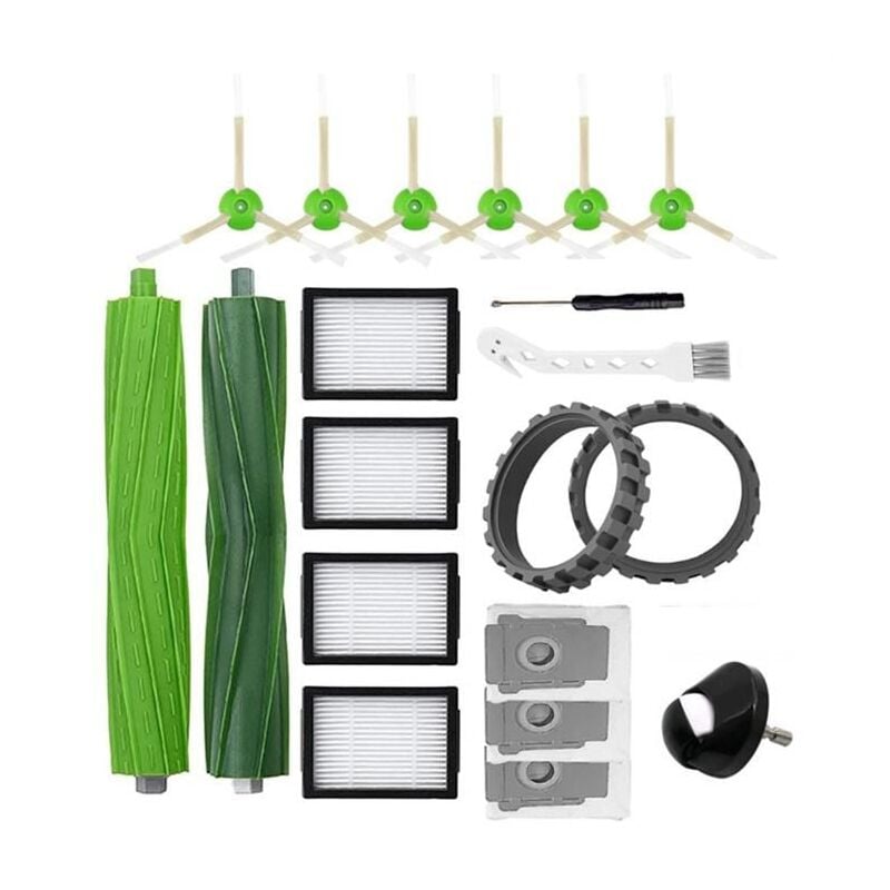 Forehill - Kit de Remplacement pour IRobot Roomba I7 I7+ I3 I3+ I4 I4+ I6 I6+ I8 I8+ J7 J7+/Plus E5 E6 E7 Robot Aspirateur PièCes
