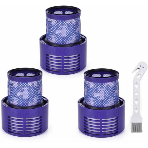 Kit De Remplacement V10 Pour La Série Dyson V10 Cyclone, V10 Absolute, V10 Animal, V10 Total Clean, Sv12, Filtre De Remplacement 3 Pièces