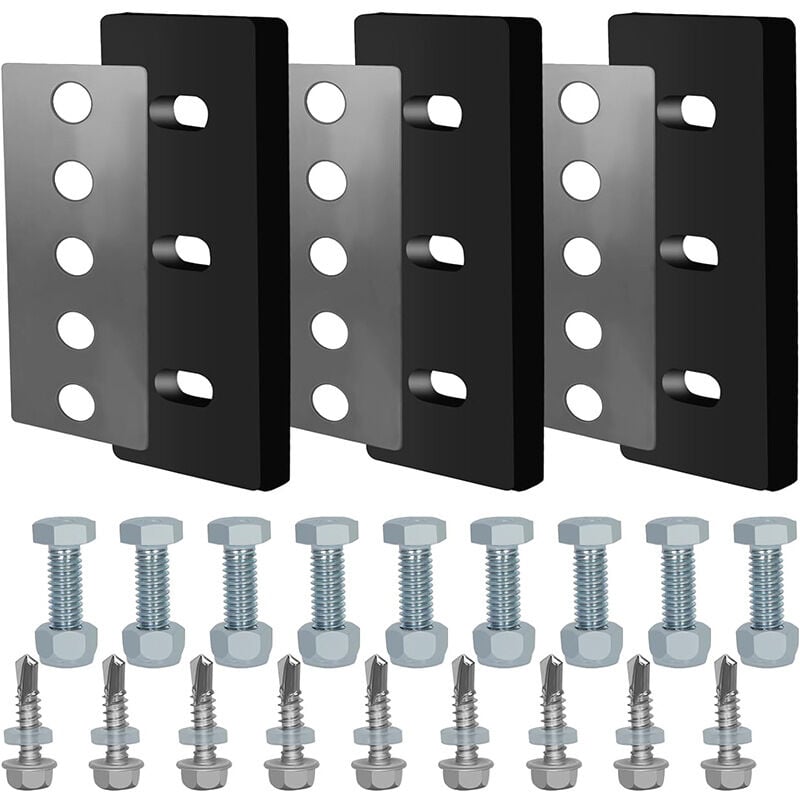 Cyslmuk - Kit de rénovation de turbine de souffleuse à neige de 3/8 pouces, paquet de 3 souffleuses à neige à lame en caoutchouc, machine universelle