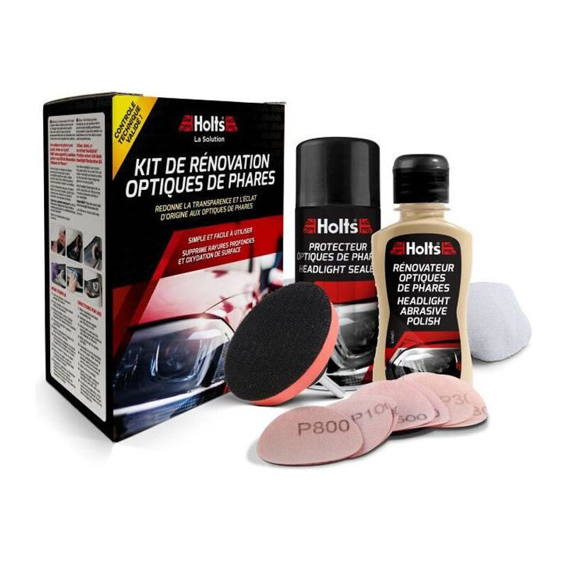 Kit Rénovateur d'optique de phare - HOLTS