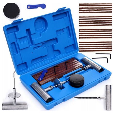 KIT DE REPARACI脫N DE NEUM脕TICOS REPARACI脫N R脕PIDA SELLADOR RUEDA DE REPUESTO 27 PIEZAS