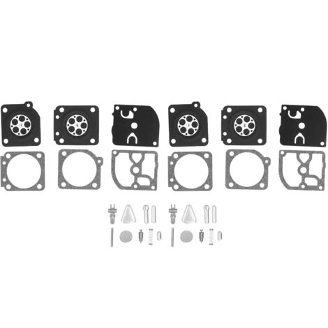 Kit de reparación de carburador – 2 juegos – Para STIHL MS200 / MS200T / C1Q / RB-69 – Juntas de diafragma de papel y goma