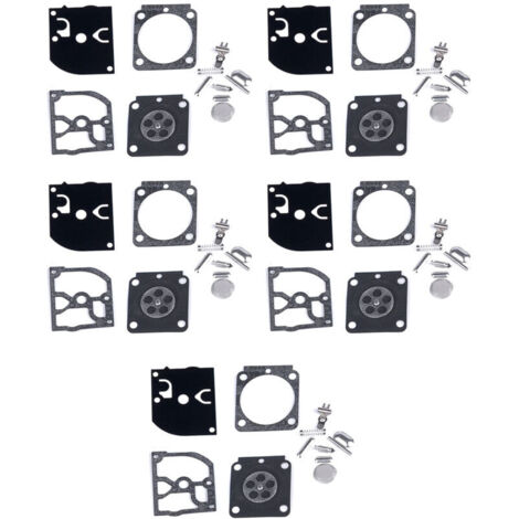 Kit de reparación de carburador para cortacésped, juego de juntas de diafragma de 5 piezas, compatible con HS45, FS55, FS38, BG45 y MM55.