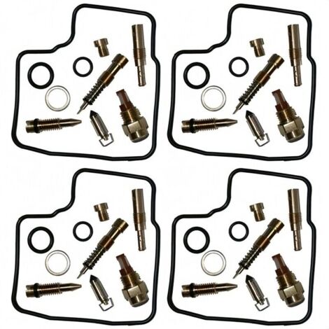 Kit de reparación de carburador para Honda VFR750F RC24 (1988–1989), 4 piezas, juntas y diafragmas de alta resistencia.