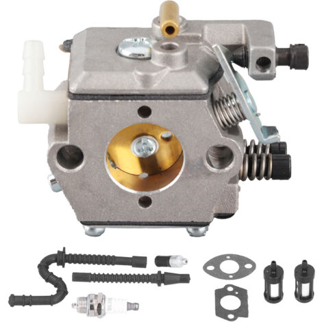 Kit de reparación de carburador para motosierras STIHL modelos MS260, MS240, 024 y 024AV, que incluye filtro de aire, bujía y válvula juego completo fabricado en acero, aluminio y plástico.