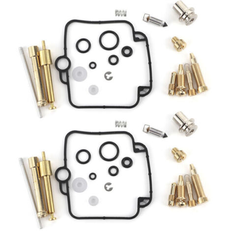 Kit de reparación de carburador para Suzuki GS500E: 2 juegos completos con juntas y piezas de sellado.