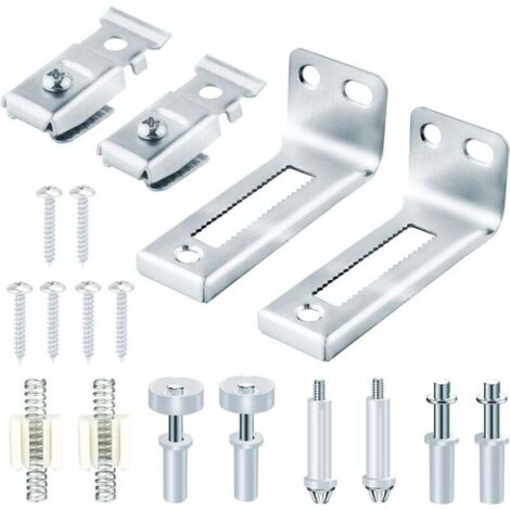Kit de reparación de herrajes para puertas plegables, herrajes para puertas de armario de 9,5 mm de grosor, con pivotes superiores e inferiores y rodillos guía.