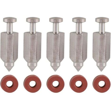 Kit de reparación de junta de asiento de aguja de válvula de flotador de carburador para motores verticales Briggs Stratton 398188, 281144, 299096, 394681 y 83400 de 5 y 6 HP (paquete de 5)