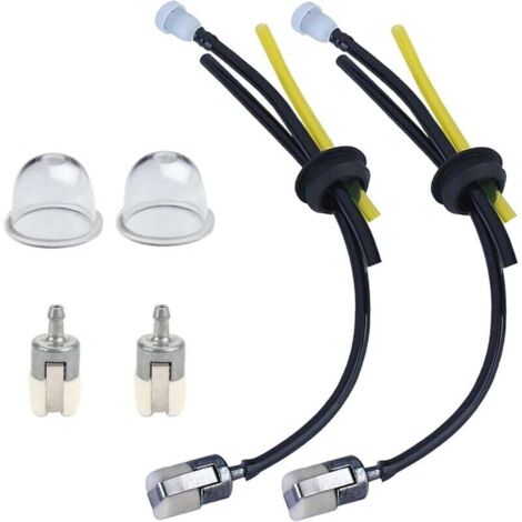 Kit de reparación de línea de combustible para desbrozadora ECHO 90097 - Compatible con las series SRM/GT/PAS/PB/PE/ES/HC (SRM-225, GT-225, PB-250, PE-210, etc.) - Incluye línea de combustible y bola