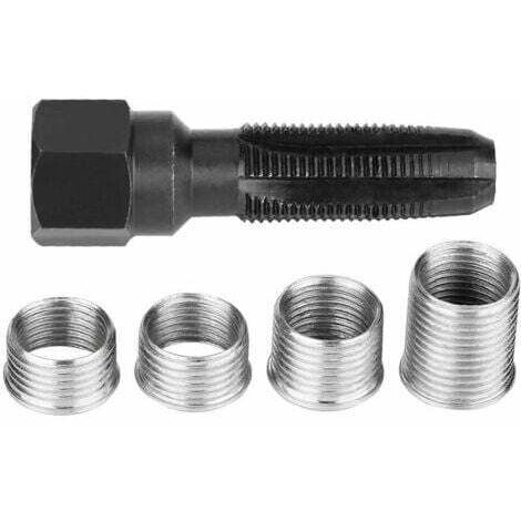 Kit de reparación de roscas de bujías, 5 piezas, kit de reparación de roscas de bujías de 14 mm