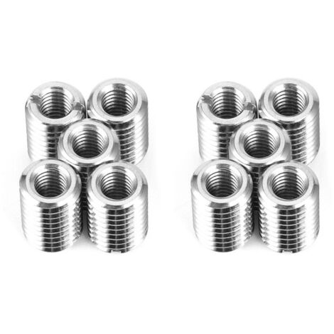 Kit de reparación de roscas para tuercas remachables (10 piezas): Herramienta reductora de roscas M6 x 1.0 hembra y M10 x 1.5 macho