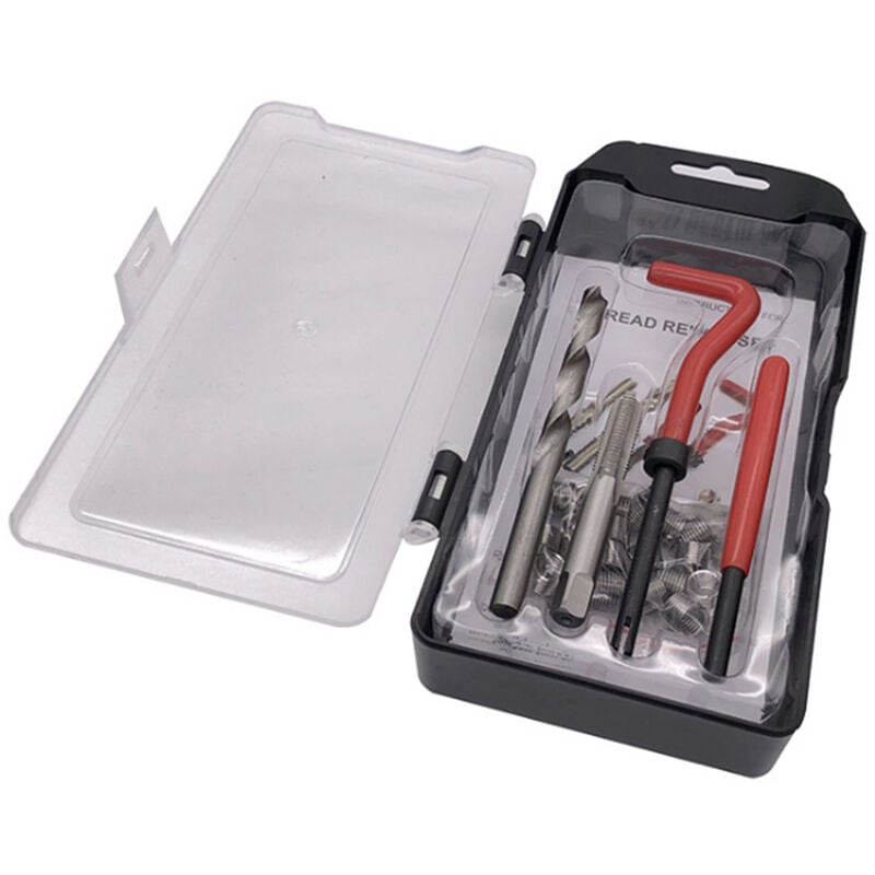 

Kit de reparacion de roscas, roscas danadas de 10 mm compatibles con Helicoil,25 piezas,M10 x 1,25