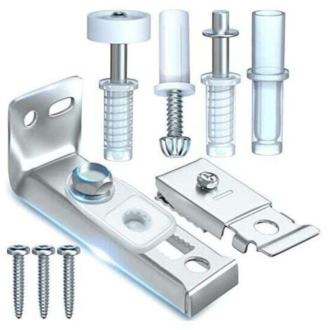 Kit de reparación para puertas plegables, piezas de recambio para puertas plegables de despensa, con pivotes superiores e inferiores, soportes y rodillos guía