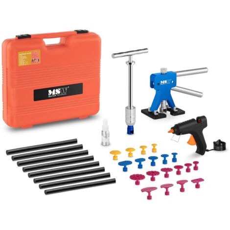 Kit de reparación PDR para eliminar abolladuras en la carrocería PROFI - 33 piezas