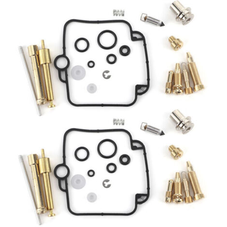 Kit de reparación y reconstrucción de carburador, 2 juegos, con componentes de sellado, para Suzuki GS500E-Crezuo