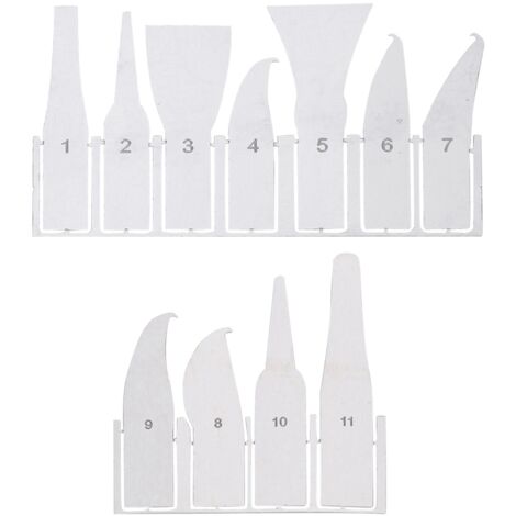 Kit de réparation 11-en-1 pour téléphone portable avec couteau à colle BGA et lames pour puces CPU