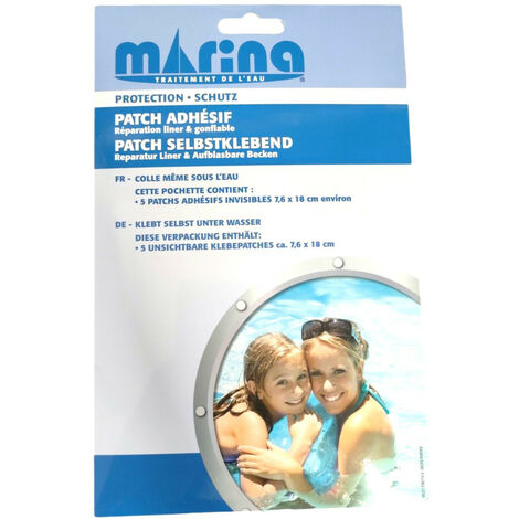 kit de réparation bouée gonflble et liner contient 5 patchs adhésif - marina - Multicolor