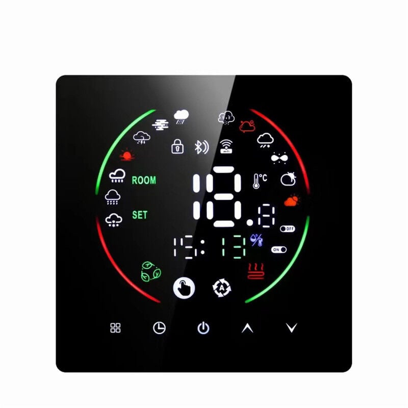 LIFCAUSAL Thermostat Murale Intelligent 3A pour Chauffage d'Eau - Programmateur Hebdomadaire avec Écran LCD et Contrôle Numérique de Température