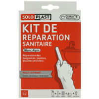 Kit De Reparation Ceramique Email Acrylique Blanc Alpin Soloplast 151333