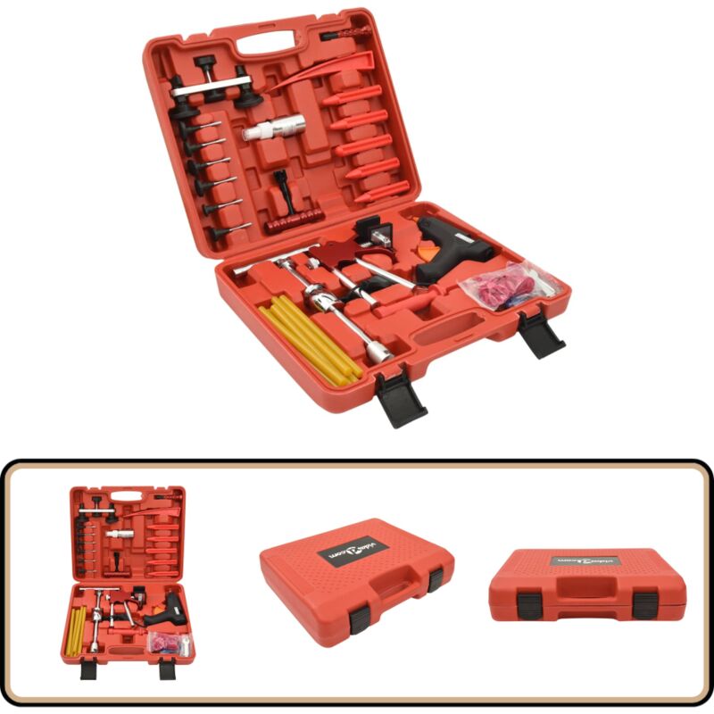 Kit de réparation de bosses avec boîte de rangement 42 pcs - Kit De Débosselage - Réparation De Bosses - Outil De Carrosserie - Outil Auto - Kit De