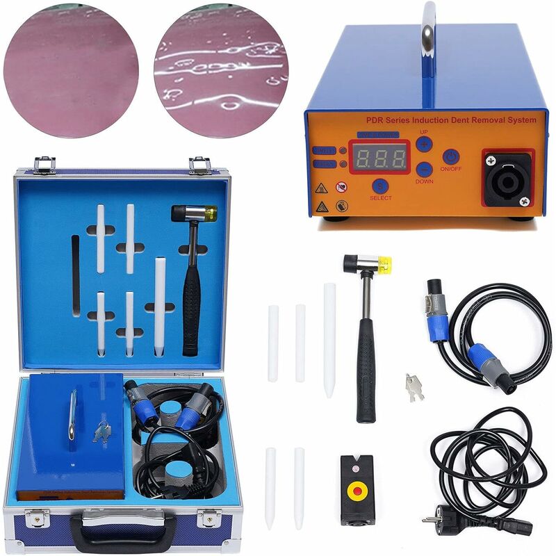 Gojoy - Kit de réparation de bosses de voiture - Outil de débosselage pdr - Induction électromagnétique - Kit de réparation de bosses - Kit de