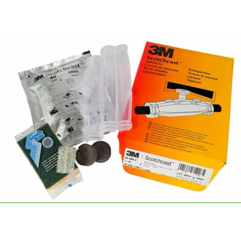 Kit de réparation de câbles 3M 92-NBA, taille câble 4 x 1.5  4mm², avec 4, 5 conducteurs , 148 x 65mm ( Prix pour 1 Kit )