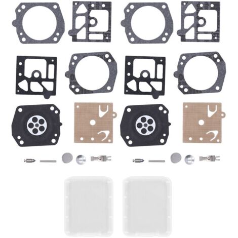 Kit de réparation de carburateur, 2 ensembles, Kit de reconstruction de tondeuse à gazon de jardin, accessoire pour Walbro k24-hda