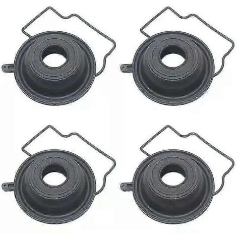 Kit de réparation de carburateur (4 pièces) pour ZX600D ZZR600D ZX ZZR 600 1990-1995 ZX600 ZZR600 : siège de soupape à flotteur, membrane à dépression 1