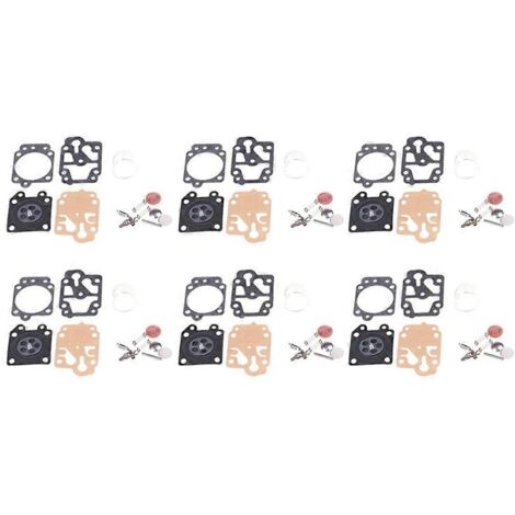 Kit de réparation de carburateur (6 jeux) pour MP15 MP11 TU26 40-5 44F-5 36F 139F--