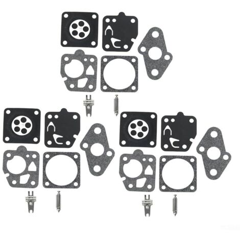 Kit de réparation de carburateur avec matériaux pour TD24 TD25 TD33 TD40 TD48 TG24 TG25 TG33 pour débroussailleuses et tondeuses à gazon Kawasaki Réparation du système de carburant petit moteur