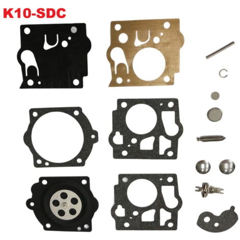 Kit de réparation de carburateur K10-SDC pour tronçonneuse McCulloch Homelite : joint à membrane et réparation du carburateur