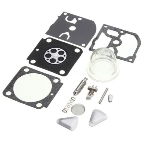 Kit de réparation de carburateur pour débroussailleuse ZAMA RB-100 STIHL HS45 FS55 FS38 BG45 : membrane, joint et poire d'amorçage.-AquaForge
