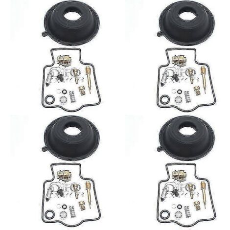 Kit de réparation de carburateur pour moto Zzr1100 D1/d5 1991-1997 Zzr Zx 1100 Zx1100 : siège d'aiguille flottant, membrane, kit de 4 membranes