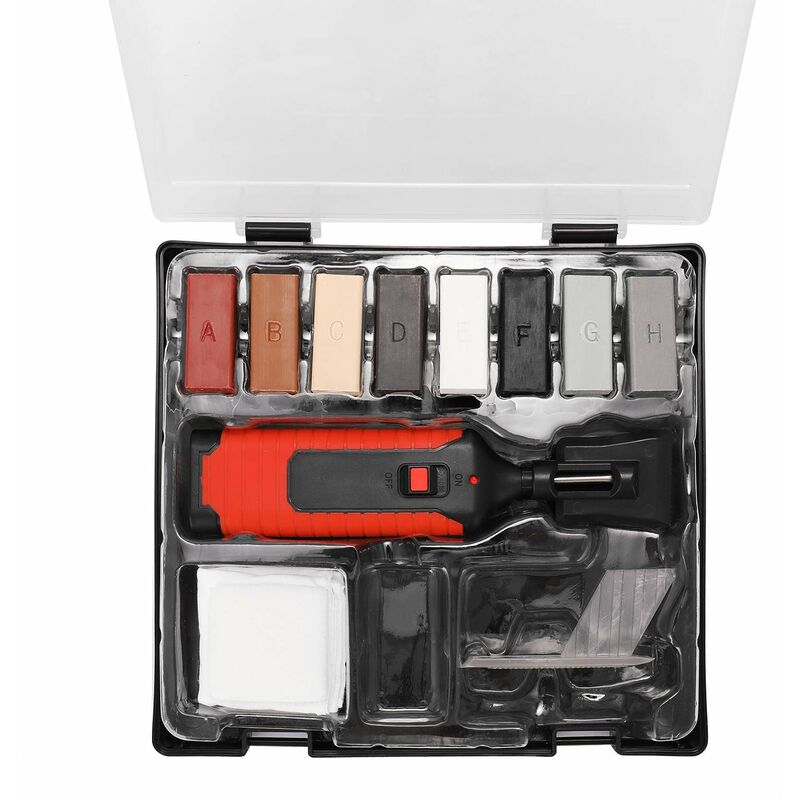 Jusch - Kit de réparation de carrelage, kit d'outils polyvalent pour le remplissage de réparation de carrelage (pierre, céramique)