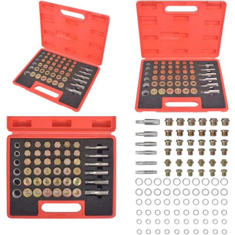 Vidaxl - Kit de réparation de filetage de bouchon de vidange d'huile - Outil Mécanique - Kit Réparation Filetage - Bouchon Vidange Huile - Outil