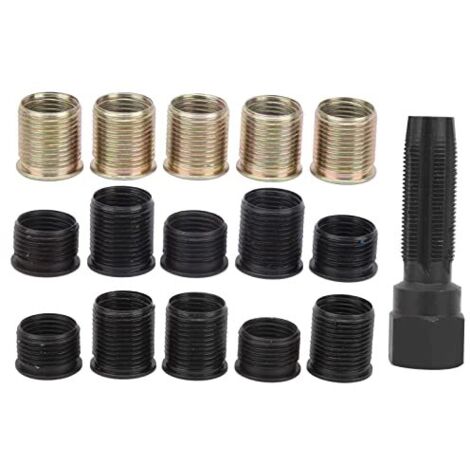 Kit de réparation de filetage de bougie d'allumage M14 x 1,25, taraud en acier au carbone