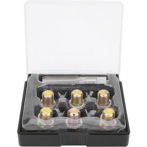 Kit de réparation de filetage de robinet, bouchon de vidange d'huile M13 x 1.25MM, vis de carter d'huile, outil de refiletage